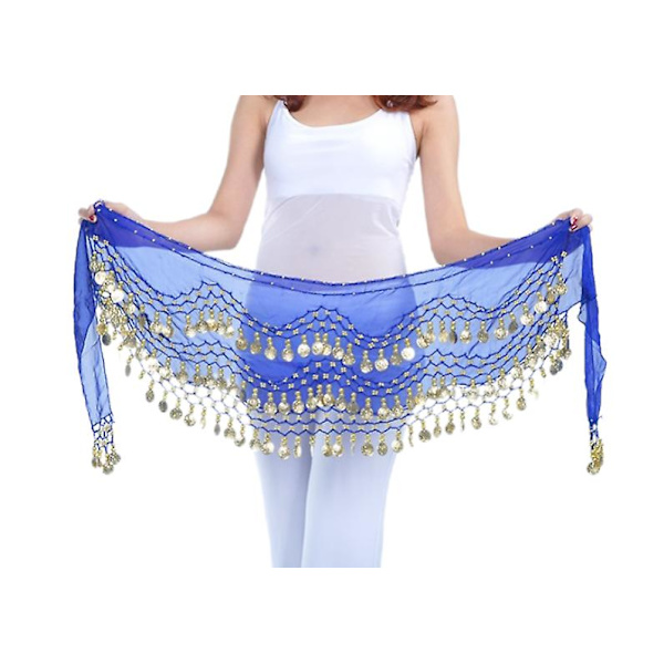 Magdans Halsduk Magdans Hip Scraf Magdans kjol Magdans Höft Halsduk Dansbälte Blue