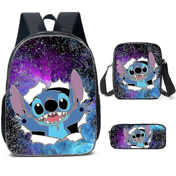 Stitch-reppu Opiskelijan koululaukku Miesten ja naisten matkalaukku Tietokonepussi backpack