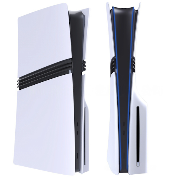 Etui til PS5 Pro Cd-drev version, Matte sideplader udskiftningstilbehør (kompatibel, hvid)