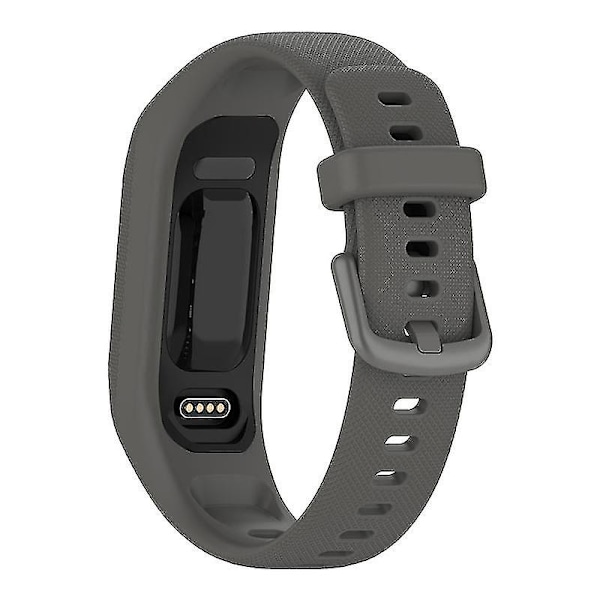 Slidstærk blød silikoneurrem med etui til GarminSmart 5 Dark grey, Dark Grey I GarminSmart 5