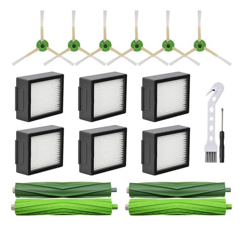 Udskiftningssæt til Irobot Roomba I8 I8+ I7 I7+ I6 I6+ I4 I3 I3+ Plus J7 E5, 16 dele
