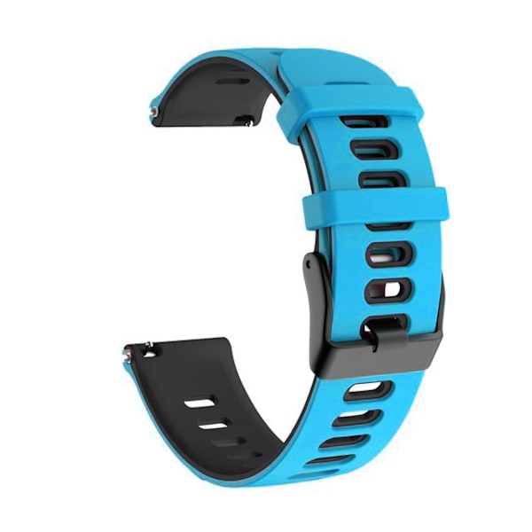 22Mm To-Farvet Silikon Urrem Til Huawei Watch Gt 3 46Mm Blue And Black