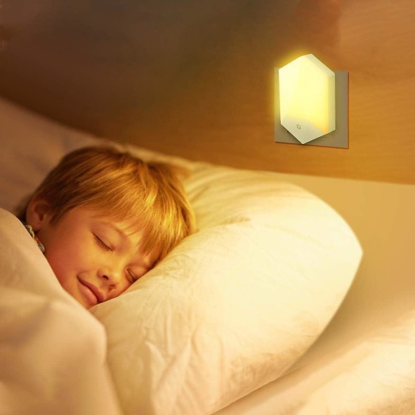 2-pack nattlampa Led nattlampa för barn Baby plug and play med fjärrkontroll