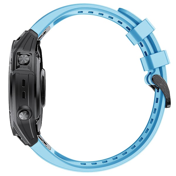 KLB-LWGJ-001 För Garmin Fenix 7 / 7 Pro Remband Ersättning QuickFit 22mm Silikon Armband Sky Blue