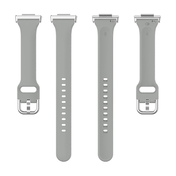 Silikonarmband för Huawei Watch Fit 2, snabbfrigörande sportarmband, ersättningsarmband Grey, Grey H Huawei Watch Fit 2