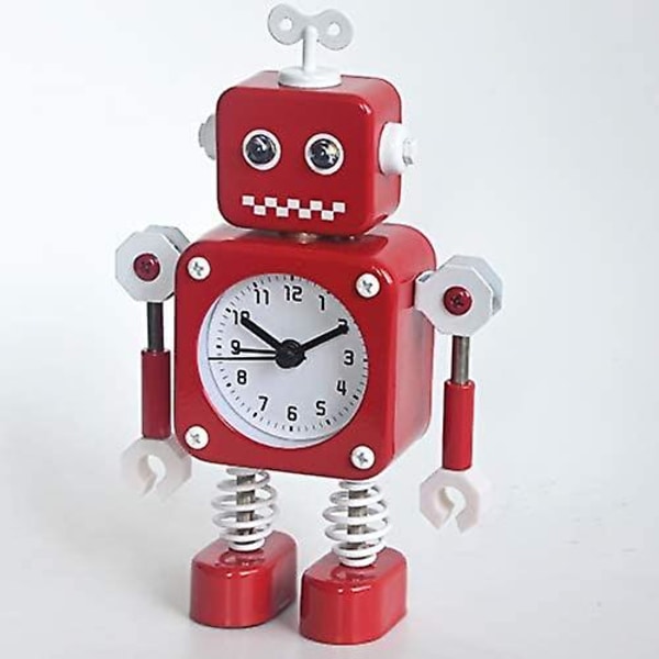 Robot Shape Väckarklocka Red