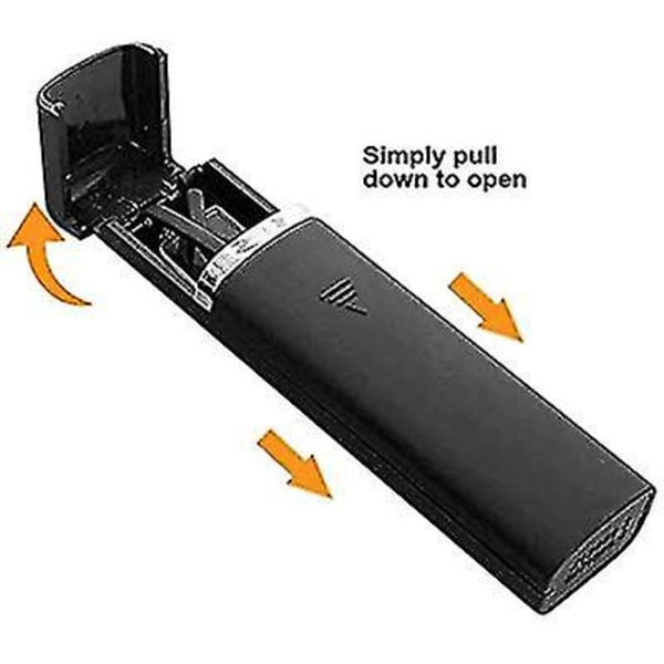Puolirunkoiset metalliset lukulasit silmien rasitusta estävät siniset valoa estävät lasit-wtake 2.75x Black