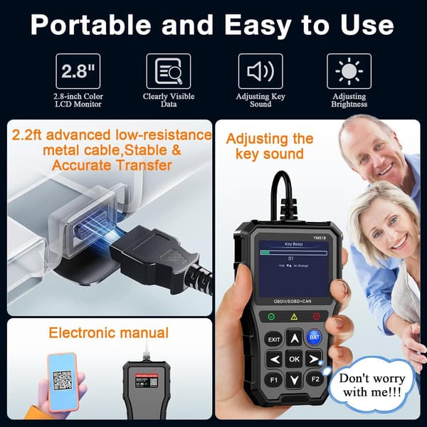 Ym519 Obd2 Bilfeilkode Diagnoseleser