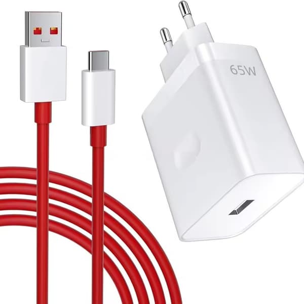 65W USB-opladerkit til Oneplus 10/ACE3/9Pro, med 1M USB C-opladerkabel (kompatibelt)