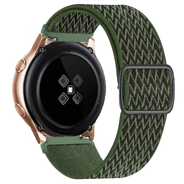 20 mm 22 mm bånd til Samsung Galaxy Watch 4/classic/3/5/pro/active 2 Gear S3 Elastic Nylon Loop Huawei Watch Gt 2 2e 3 Pro Strap 20mm cargo khaki