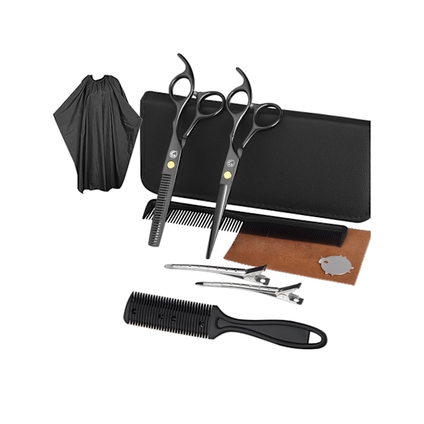 Hairdressing Set with Hairdressing Scissors Combs Clips