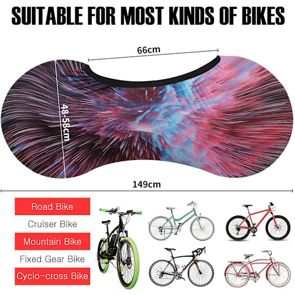 Cover, Dammtät förvaringsväska för cyklar, tvättbar Mehrfarbig A