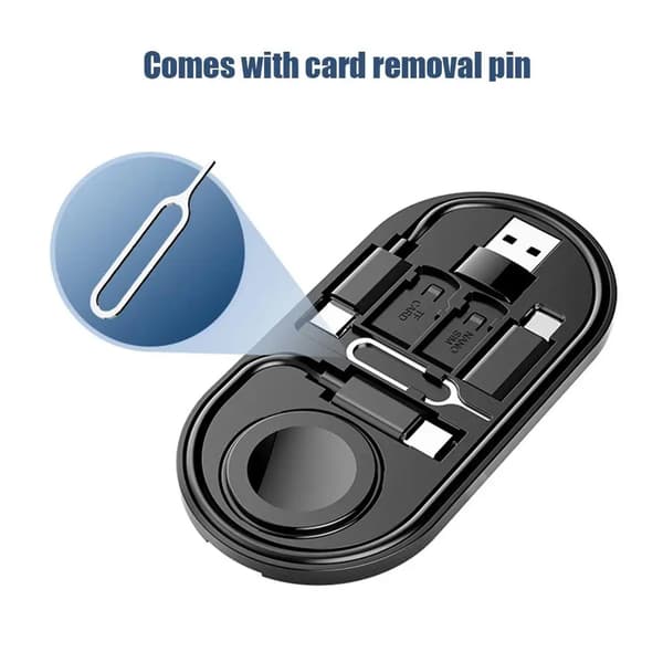 Adapter - USB C till typ C snabbladdningskabel Rese-multifunktionsorganiseringslåda