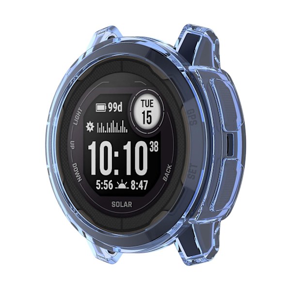 för Smart Watch Housing Bumper Cover Ram för case för Shell för Instin Transparent pink