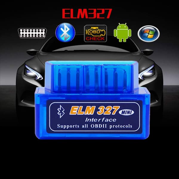 Elm327 Obd2 V1.5 Bluetooth Bildiagnostikverktyg (Vit)