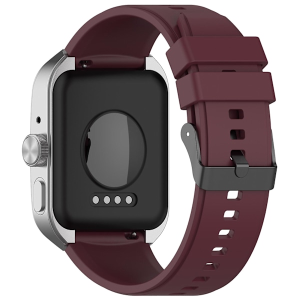 22mm Justerbar Rem til Oppo Watch 4 Pro i Silikone Wine Red