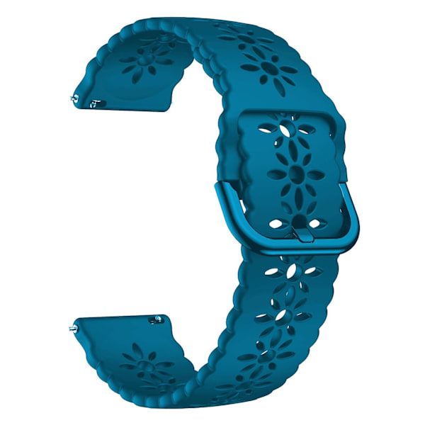 Handledsrem för Samsung Galaxy Watch 5 40mm/44mm/Watch 5 Pro 45mm Watch Band ihålig plommonblomma Rock Cyan J Samsung Galaxy Watch 5