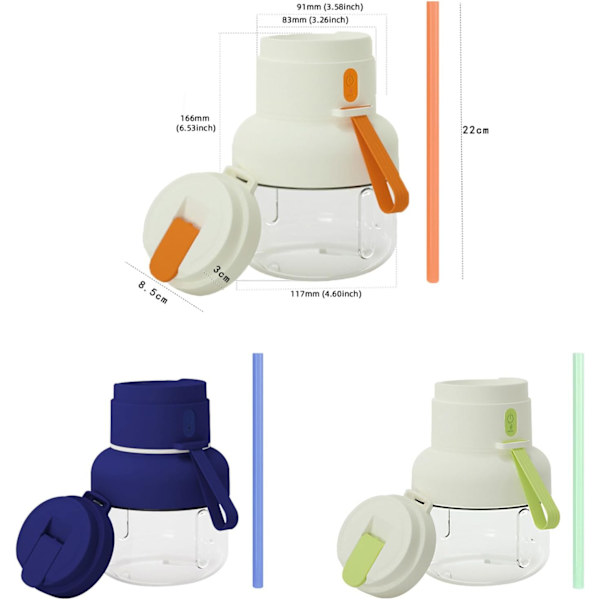 Juicer 850 ml Blenderkopp (Grön)