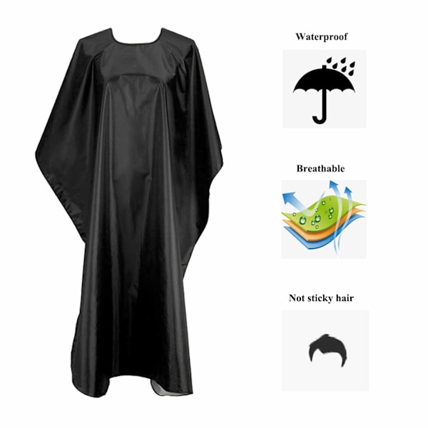 Professionell Barberare Klippkappa Hårfärgning Kappa Färg Skäggförkläde