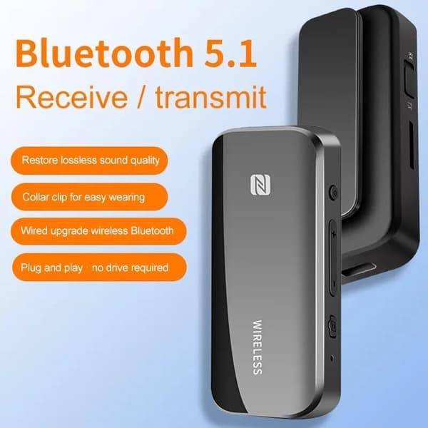Bluetooth 5.0 Aux-adapter med 3,5 mm jack