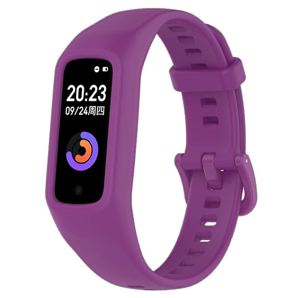 For Keep B2 Solid Soft Silikon Watch Rem Stropp Erstatning Håndleddsbånd Purple, Purple E Keep B2