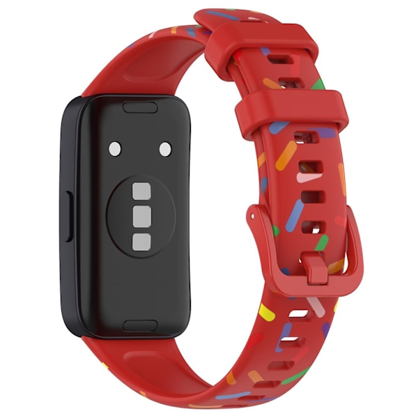 For Huawei Band 8 Flekket Silikon Rem Stropp Erstatning Klokke Rem Red, Red B Huawei Band 8