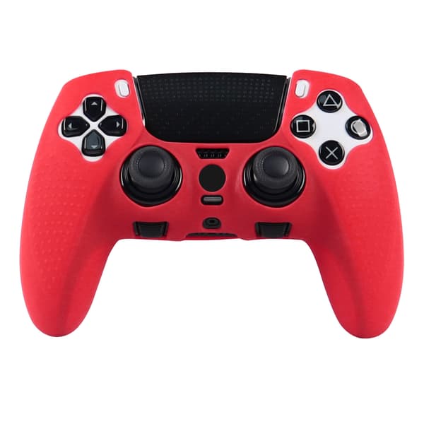 Etui til PS5 Edge Gamepad, skridsikker blød silikone (rød)