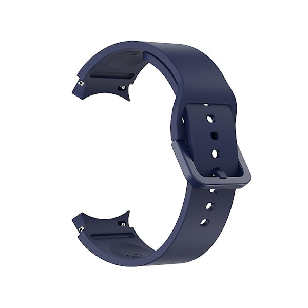 För Samsung Galaxy Watch 5 40mm/44mm / 5 Pro 45mm / Watch4 40mm/44mm Watch Band Silikon Watch Strap Ersättning Watchband Navy Blue