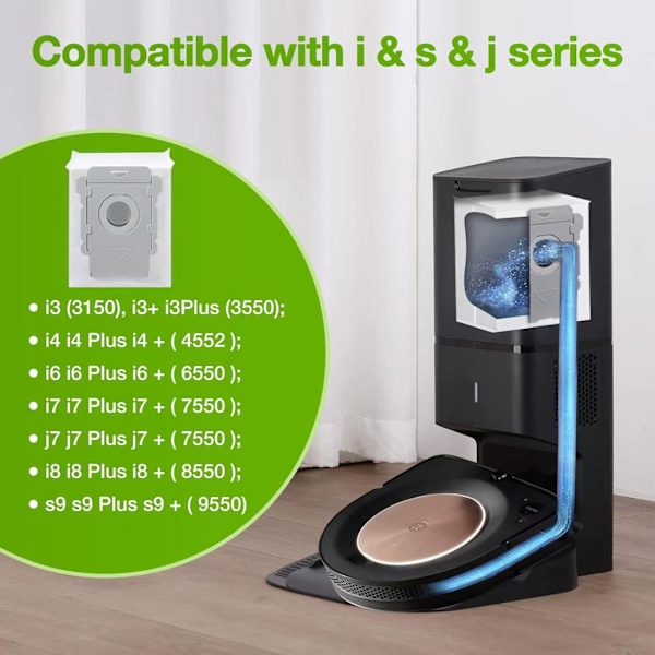 Korvaava lisävarustepaketti 10 kpl:n pölynimuripusseille Irobot Roomba I8 I8+ I7 I7+