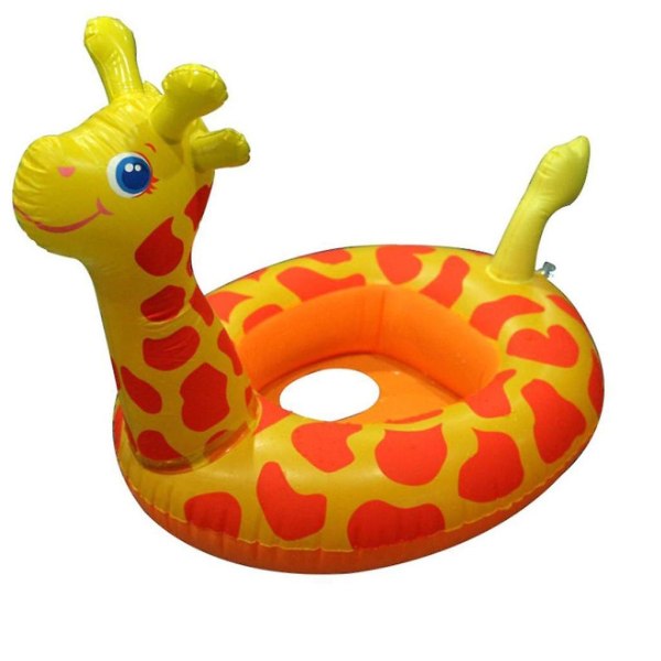 Lasten uimaympyrä eläinten huviveneen istuinrengas PVC puhallettava paksuus Giraffe