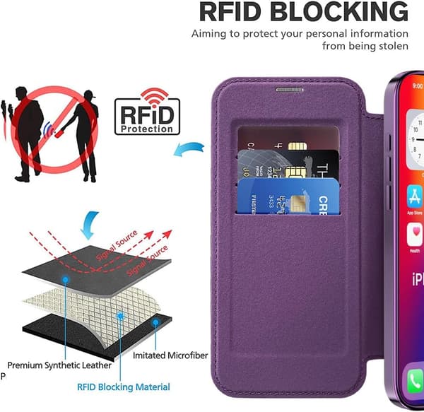 Fodral för iPhone 16 Pro Max kompatibel med Magsafe (lila)