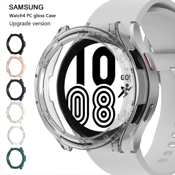 För -Galaxy Watch 4 Bumper for Case Vattentät Ultra-Tunn Tvättbart Mjukt cover Blue 44mm