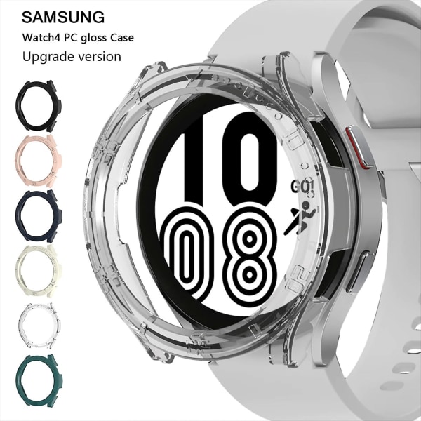För -Galaxy Watch 4 Bumper for Case Vattentät Ultra-Tunn Tvättbart Mjukt cover Pink 40mm