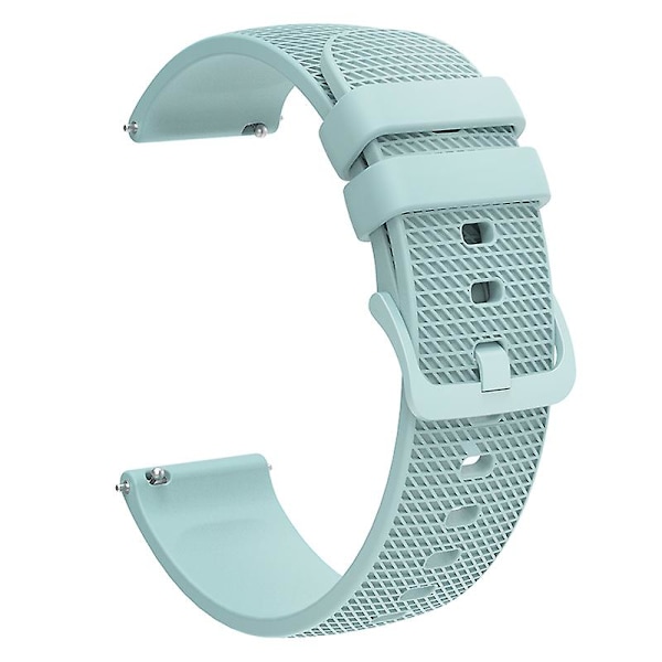 Rutete mønster 22mm stropper silikon klokkebånd for Samsung Gear S3 / Huami Amazfit Pace Light Green