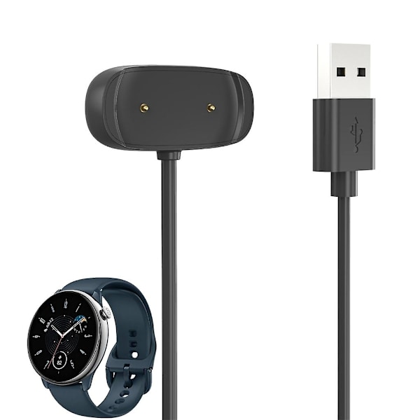 Opladerholderledning til Amazfit-gtr Mini Usb-opladningskabel Strømadapterledning Charging Cable