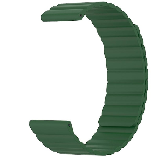 Silikon 20mm Magnetiskt Sportband Rem för Huami Amazfit Gts 4/3/2/1/mini Army Green