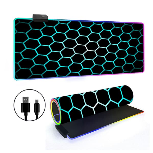 Musematte - Med Rgb 14 Lysmodus Sklisikker Base (Stil 22, 400*800*3Mm)