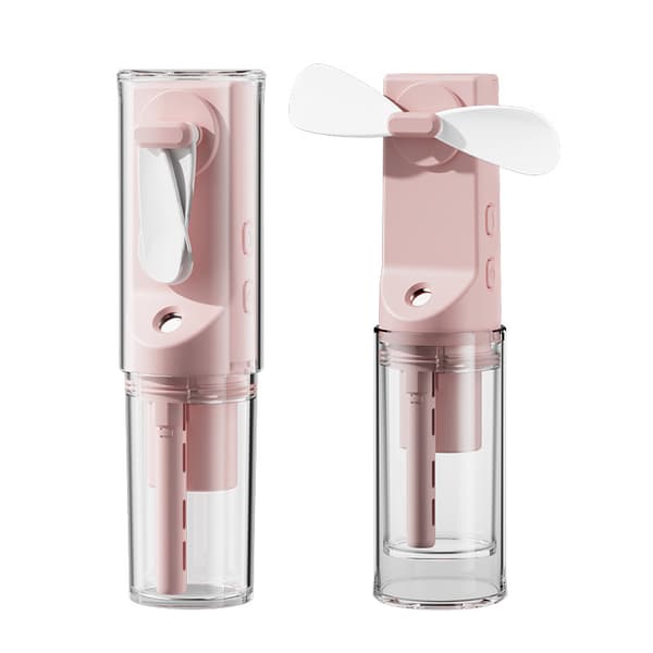 Fläkt - Mini vattenångfläkt med vattentank (rosa)