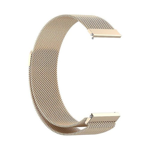 Vaihtohihna ruostumattomasta teräksestä valmistettu magneettinen Milan Fashion -ranneke Samsung Galaxy Watch 3:lle 22mm champagne gold