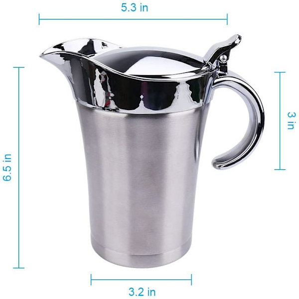 Sovsekande i rustfrit stål med låg, dobbeltvægsisoleret (768 ml)