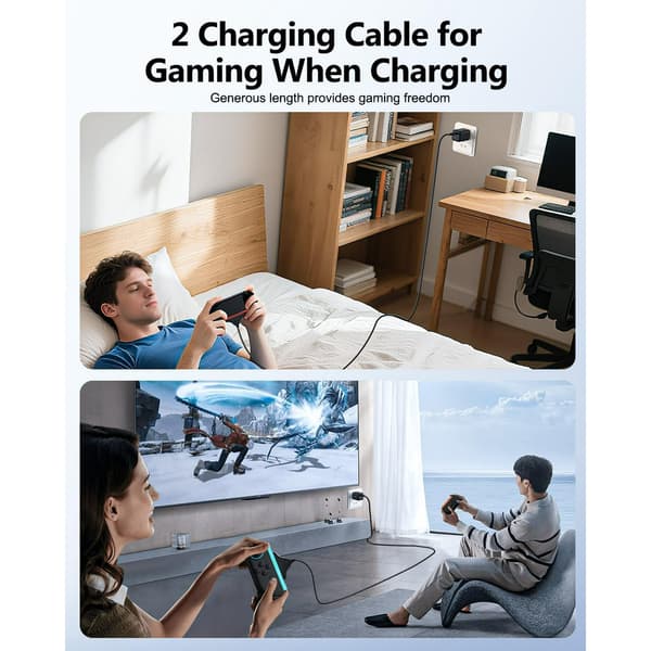 Laddare - 2-pack magnetisk laddningskabel för Nintendo Switch 2 Joycon-kontroll, 3M