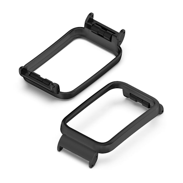 För Xiaomi Mi Band 7 Pro Watch Case Anti-kollisionsskyddande ramstöd för 18 mm handledsrem Black A Xiaomi Mi Band 7 Pro