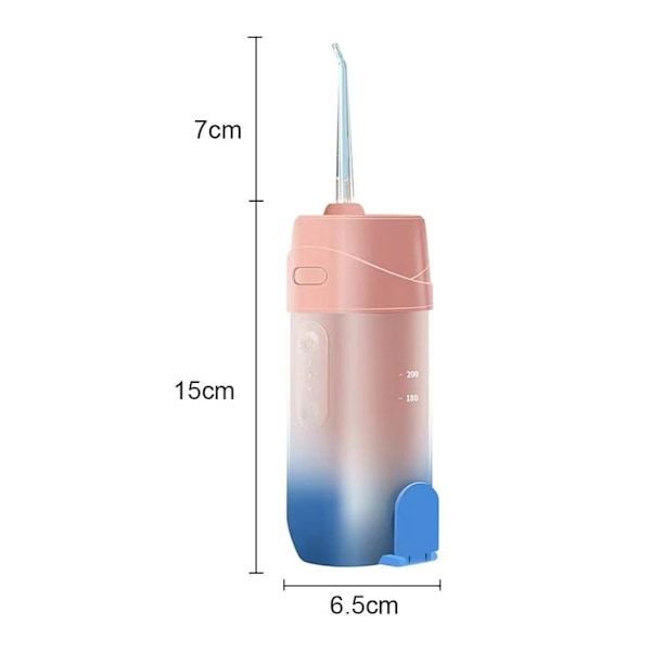 Oral Irrigator - 240 ml infällbar, uppladdningsbar, BPA-fri (grön)