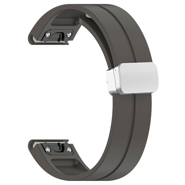 22mm klockarmband Silive spänne silikon handledsrem för Garmin Fenix 7/forerunner 965/955/945/935 Space Grey