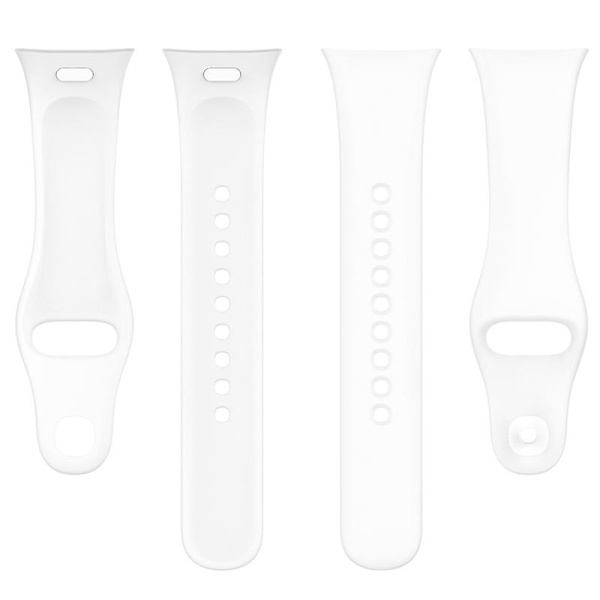 Silikoneurrem til Xiaomi Redmi Watch 3/Mi Lite Watch 3 Blød rem Hurtigudløser urrem White