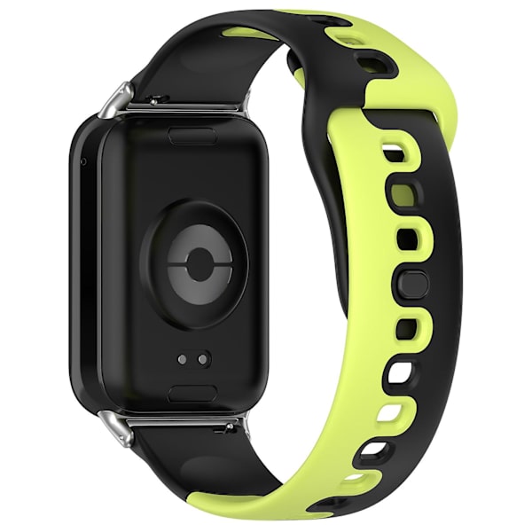 Silikoneurrem til Xiaomi Smart Band 8 Pro, Dobbelt Farve Udskiftningsurrem Black Green