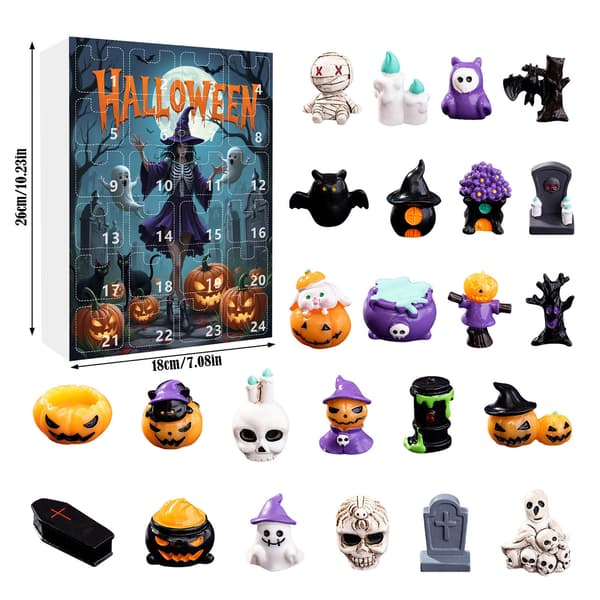 Julekalender Halloween Spøgelse Græskar, 24 dages nedtælling 8