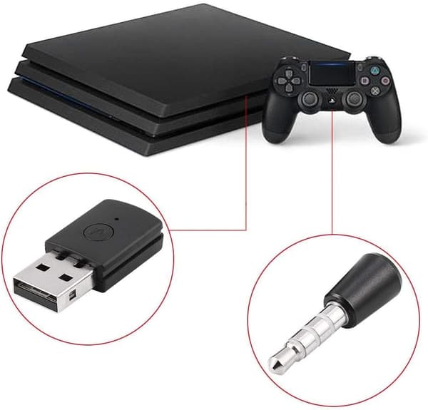 Adapter - Bluetooth 4.0 USB 2.0-adapter, for PC5.0-versjon PS4/PS5 spillkonsollkontroller