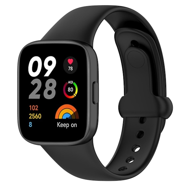 Silikonarmbånd for Redmi Watch 3 Black