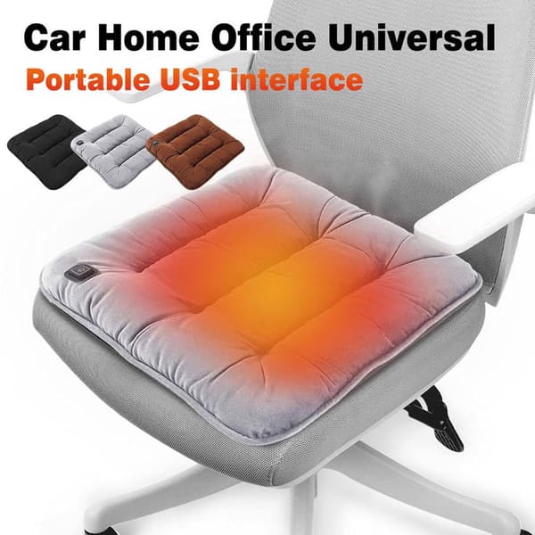 USB-uppvärmd sittdyna för vintern Brown